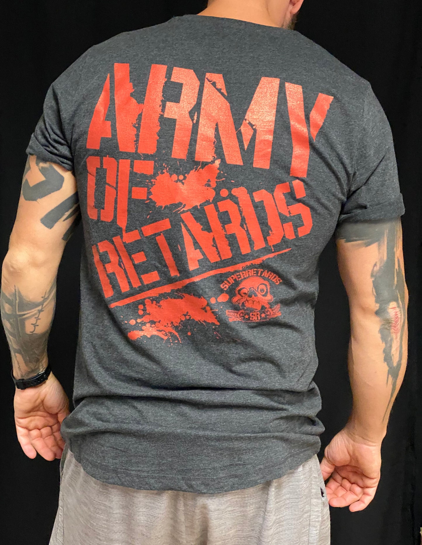SR Tee “Army of Retards” – Gray