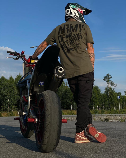 SR Tee “Army of Retards” – Military green