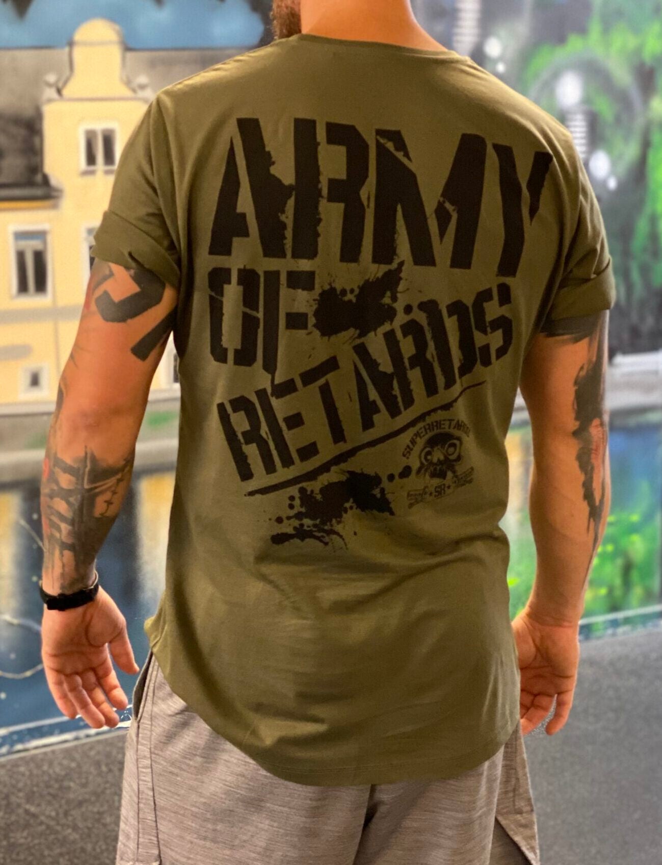 SR Tee “Army of Retards” – Military green